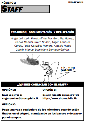 Revista n&uacute;mero 2 Drosophila