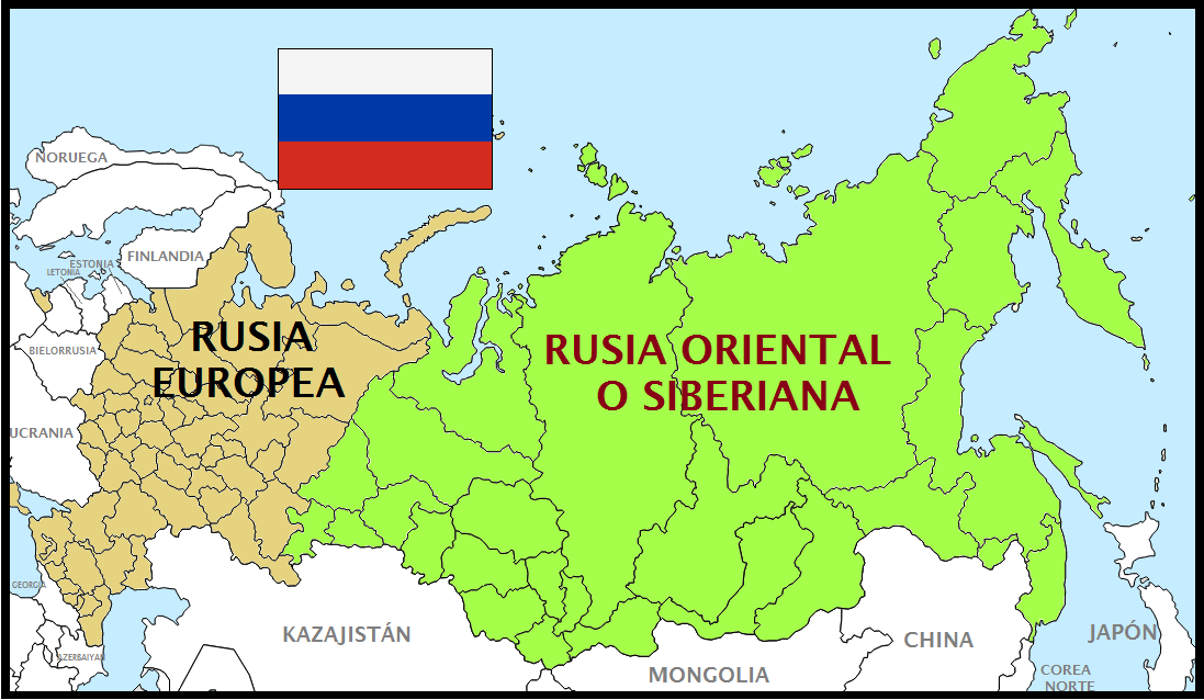 Mapa actual de Rusia