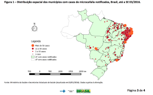 Casos de microcefalia registrados en Brasil hasta la fecha. Las autoridades están estudiando si existe una correlación entre la incidencia de microcefalia en neonatos en el país sudamericano y los casos registrados de enfermos por el virus Zika.