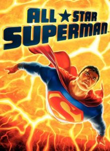 Portada del cómic All-Star Superman, creada por Grant Morrison y dibujada por Frank Quitely, donde Superman se convierte en un ser solar que, desde el interior del sol, es quien mantiene en funcionamiento al sol.