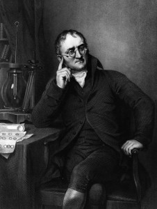 El químico John Dalton sospechaba que su visión no era correcta. Tras su muerte se confirmó que sufría daltonismo.